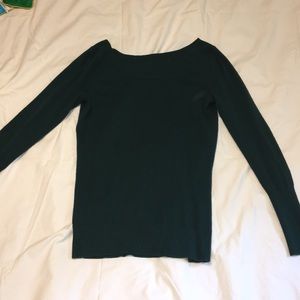 Forest green long sleeve sweater-LOFT